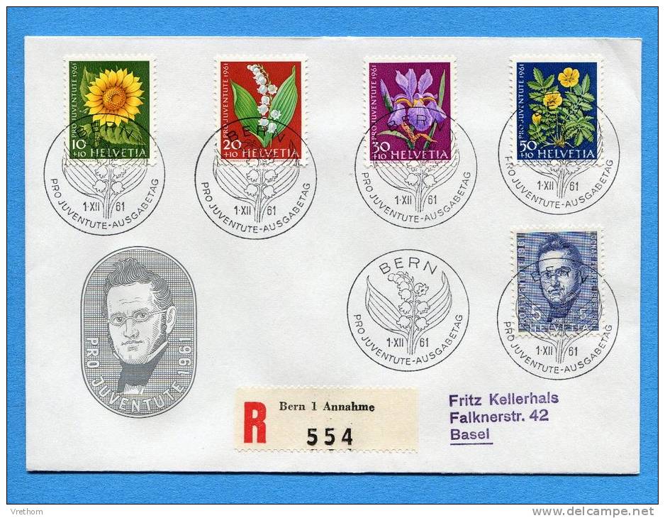 Suisse, Switzerland, Schweiz, FDC, 1961, Pro Juventute Top - FDC