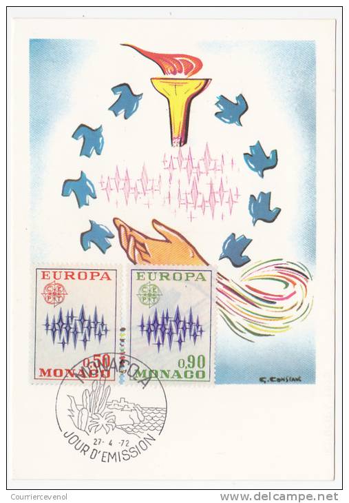 MONACO => Carte Maximum => Europa 1972 - Cartoline Maximum