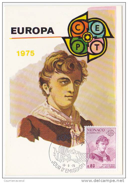 MONACO => Carte Maximum => Europa 1975 (2 Cartes) - Cartes-Maximum (CM)