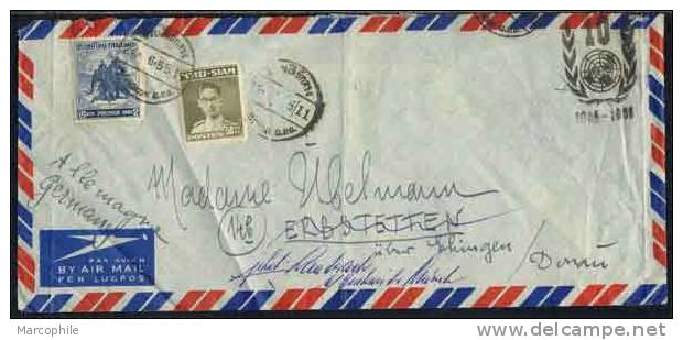 SIAM - THAILANDE / 1955 LETTRE AVION POUR L´ALLEMAGNE (ref 3546) - Siam