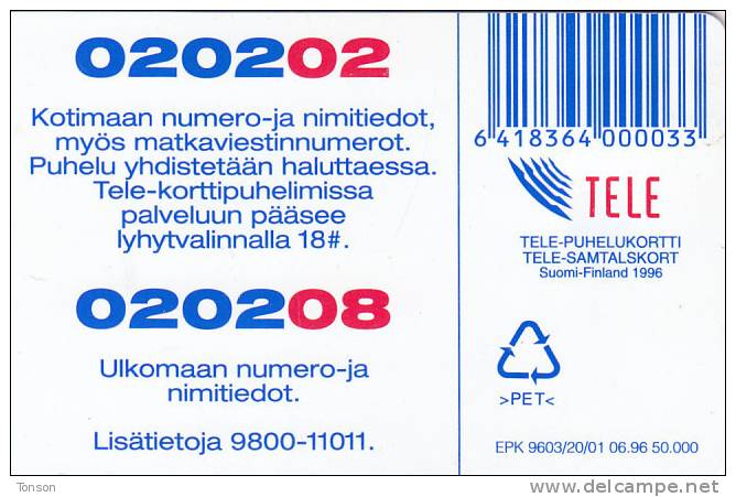 Finland, D103, Questions, 2 Scans. - Finlandia