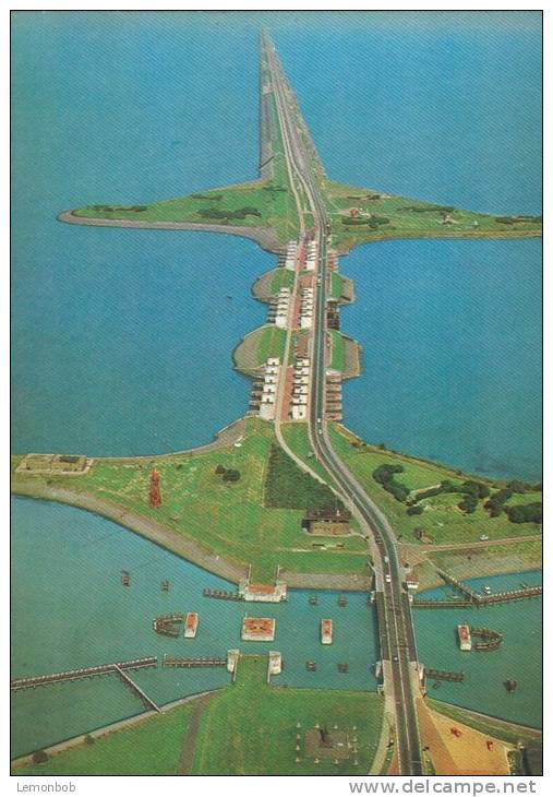 Netherlands, Panorama Afsluitdijk, Stevinsluizen,  Unused Postcard [11782] - Den Oever (& Afsluitdijk)