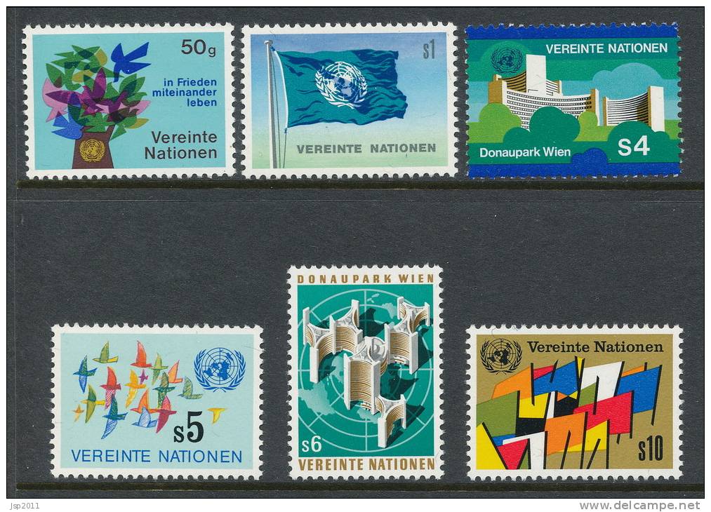 UN Vienna 1979 Michel # 1-6 MNH - Unused Stamps