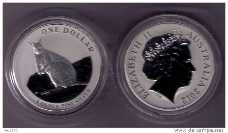 AUSTRALIA 2012 - 1 ONZA PROOF DE PLATA PURA (SILVER OUNCE PROOF) - CANGURO - Collections