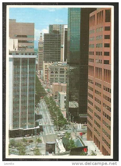 DENVER Colorado The 16th Street Mall From The State Capitol 1986 - Denver