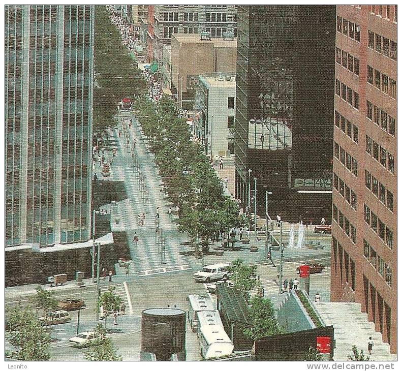 DENVER Colorado The 16th Street Mall From The State Capitol 1986 - Denver