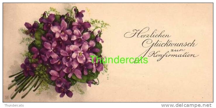 CPA MIGNONETTE ILLUSTRATEUR MEISSNER &amp; BUCH FLEURS  ** ARTIST DRAWN SIGNED SMALL CARD FLOWERS - Communion