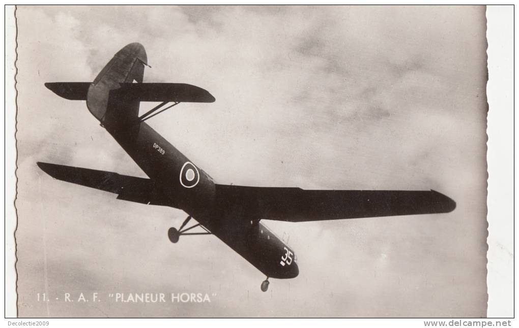 B71583 Royal Air Force Planeeur Horsa   Avion Airplane     2 Scans - 1946-....: Moderne