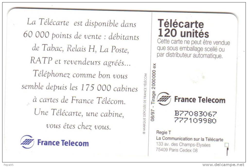 776 F776 - 08/97 - TELECARTE 120 - Pour Raconter Tout ça... LE CHIEN - B77083067 777109980 - 1997