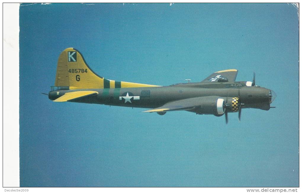 B71735 Boeing B 17G Flying Fortress Sally B   Avion Airplane     2 Scans - 1946-....: Moderne