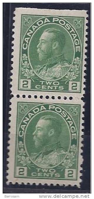 Canada1922: Michel106 Mnh**vertical Pair - Neufs