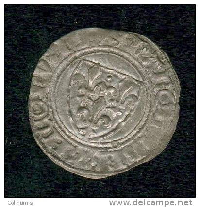 Rare  !! Guénar 5è émission Poitiers,  Jolie Qualité ! - 1380-1422 Charles VI Le Fol