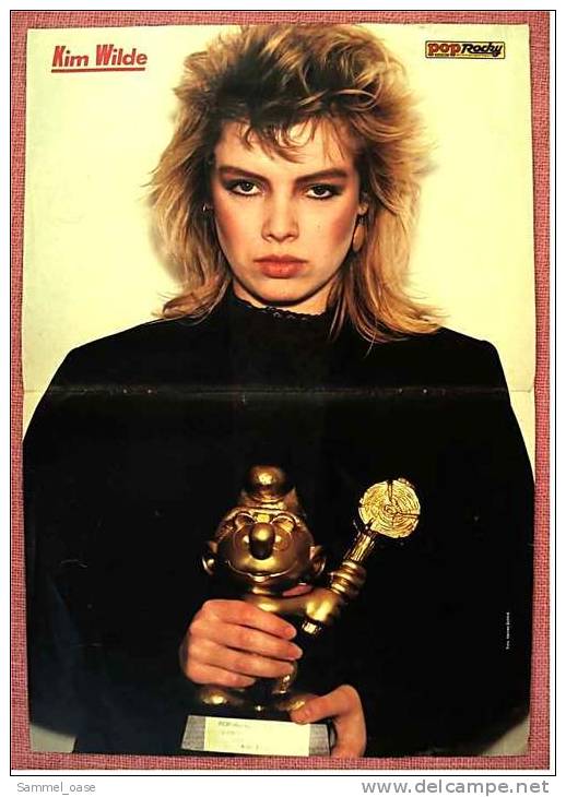 2 Kleine Poster  Band Ideal  -  Rückseite : Kim Wilde ,  Von Pop-Rocky Und Bravo Ca. 1982 - Plakate & Poster