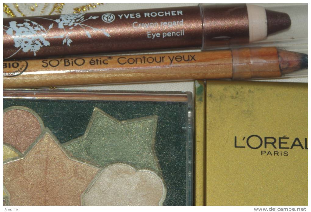 Lot MAQUILLAGE Yves ROCHER Et LOREAL / Crayons Fard Poudre à Paupières Miroir ( Voir Détails Description) - Productos De Belleza