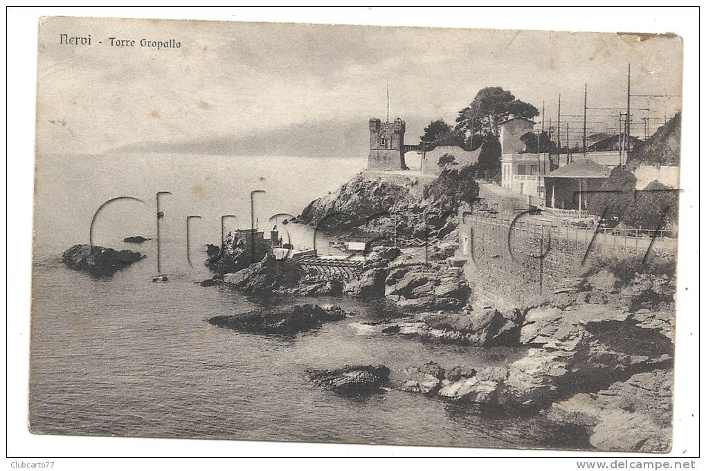 Gênes Ou Genova (Italie, Liguria)  : Torre Gropallo à Nervi En 1910. - Genova (Genoa)