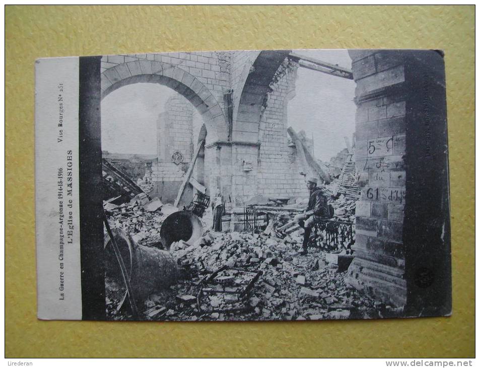 MASSIGES. Les Ruines De L´Eglise. - Andere & Zonder Classificatie