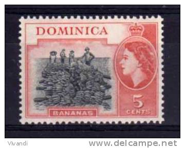 Dominica - 1954 - 5 Cents Definitive/Bananas - MNH - Dominica (...-1978)