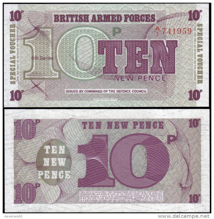 Great Britain 10 New Pence Banknotes Uncirculated UNC - Andere & Zonder Classificatie