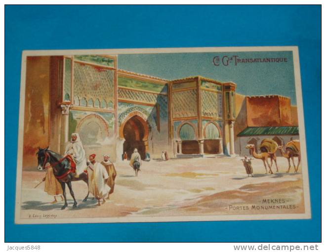 Illustrateur ) Lessieux - Cie - Gle - Transatlantique  - Meknes ( Porte Monumentales )  - EDIT - CI.GI - TRANSATLANTIQUE - Lessieux