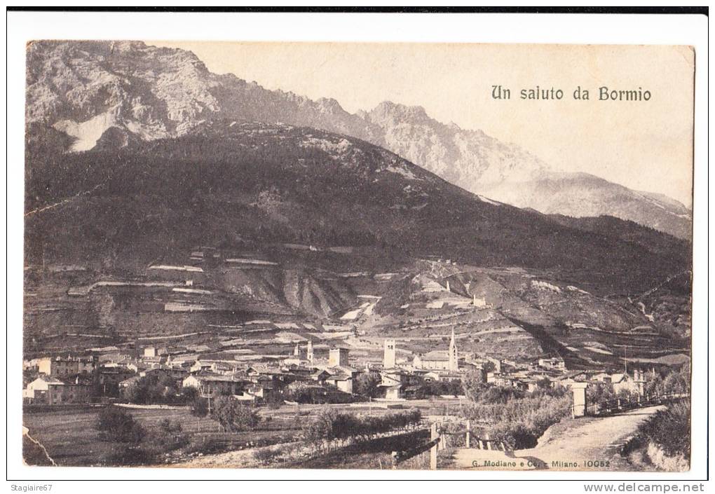 UN SALUTO DA BORMIO 1907 - Altri & Non Classificati