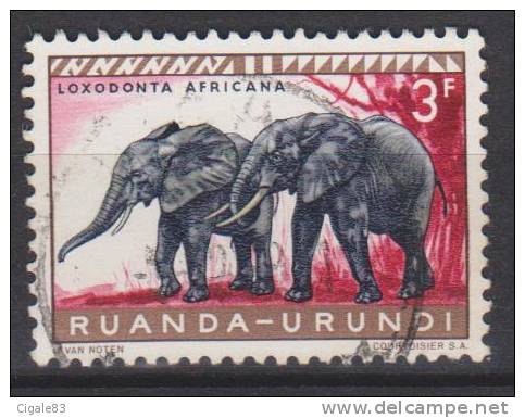 Ruanda-Urundi N° 212 ° - Faune Du Ruanda - 1959 - Oblitérés