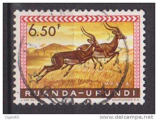 Ruanda-Urundi N° 214 ° USUMBURA - Faune Du Ruanda - 1959 - Oblitérés