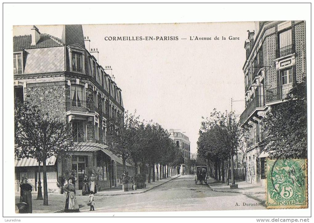 CP CORMEILLES EN PARISIS  L AVENUE DE LA GARE - Cormeilles En Parisis