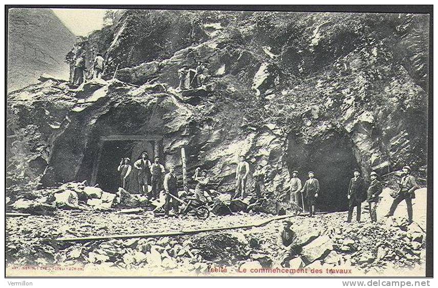 CPA-028-. Tres Peu Courante,  Le Début Des Travaux Du Tunnel De Simplon ( Iselle-Brigue )voir IMAGEpour Detail, A Saisir - Simplon