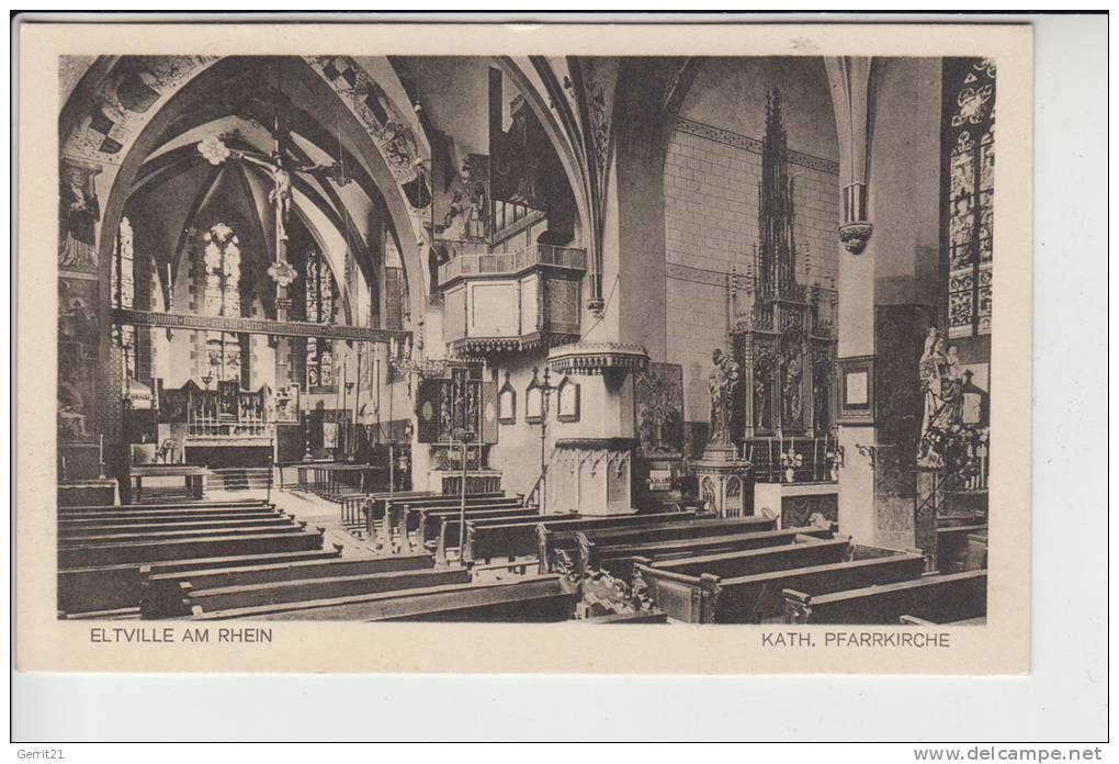 6228 ELTVILE, Katholische Pfarrkirche 1926 - Eltville