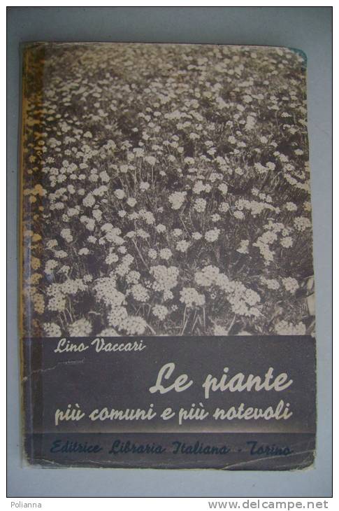 PEX/20 L.Vaccari LE PIANTE PIU' COMUNI E PIU' NOTEVOLI Ed.Libraria It.1943/BOTANICA - Gardening