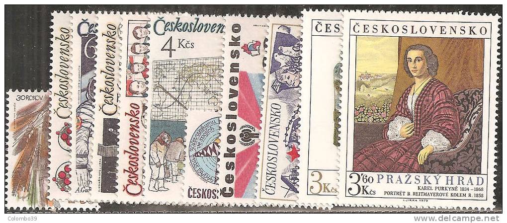 Cecoslovacchia 1979 Nuovo** - N°11v In Serie Complete  Vedi Descrizione - Ungebraucht