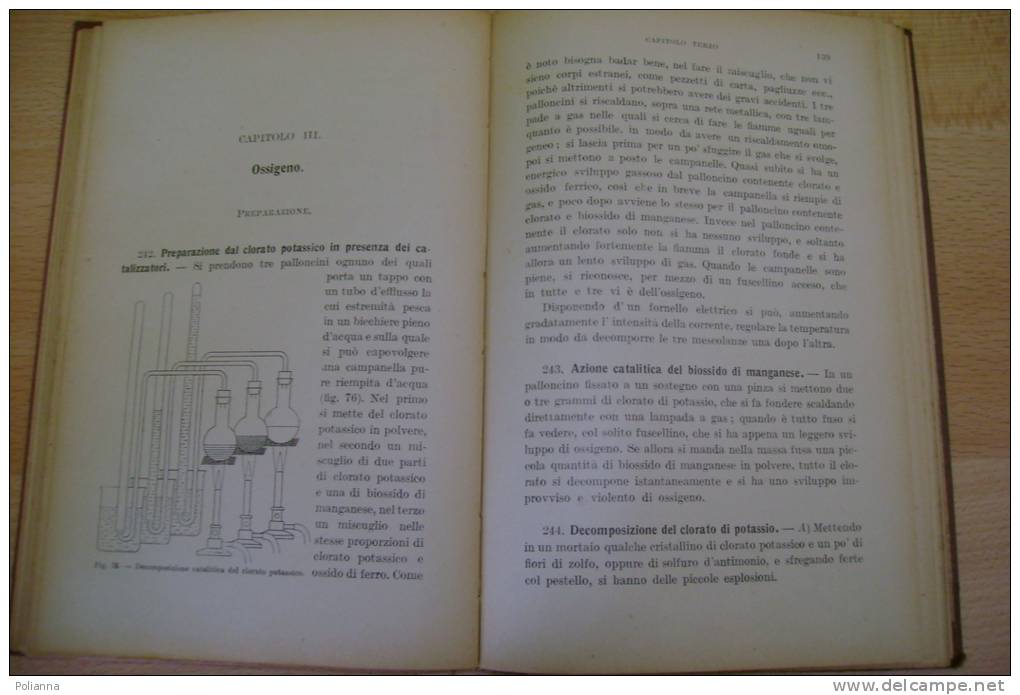 PEX/32 Salvadori-Speroni ESPERIENZE PER UN CORSO DI CHIMICA Le Monnier Ed.1927 - Medecine, Biology, Chemistry