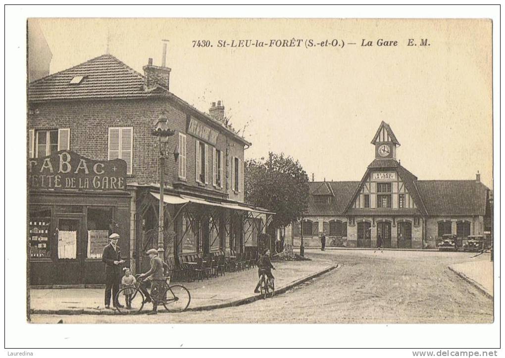 CP  SAINT LEU   LA FORET N°7430   LA GARE - Saint Leu La Foret