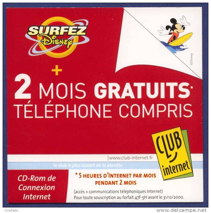 CLUB INTERNET. Surfez Disney. Mickey. - Internetanschluss-Sets