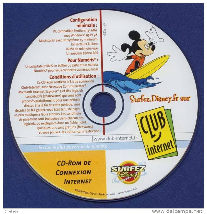 CLUB INTERNET. Surfez Disney. Mickey. - Kits De Connexion Internet