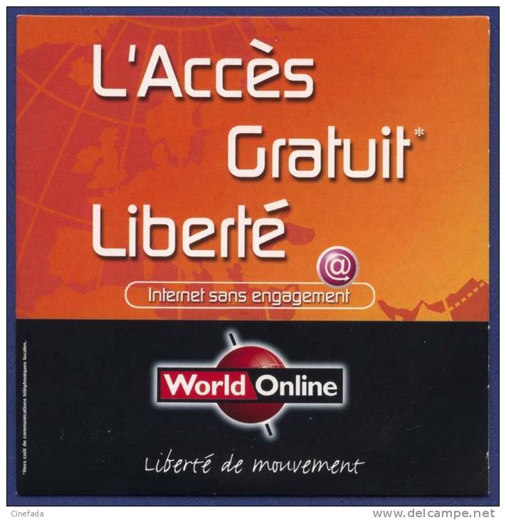 WORLD ONLINE. L´Accès Gratuit Liberté. - Kit De Conección A Internet