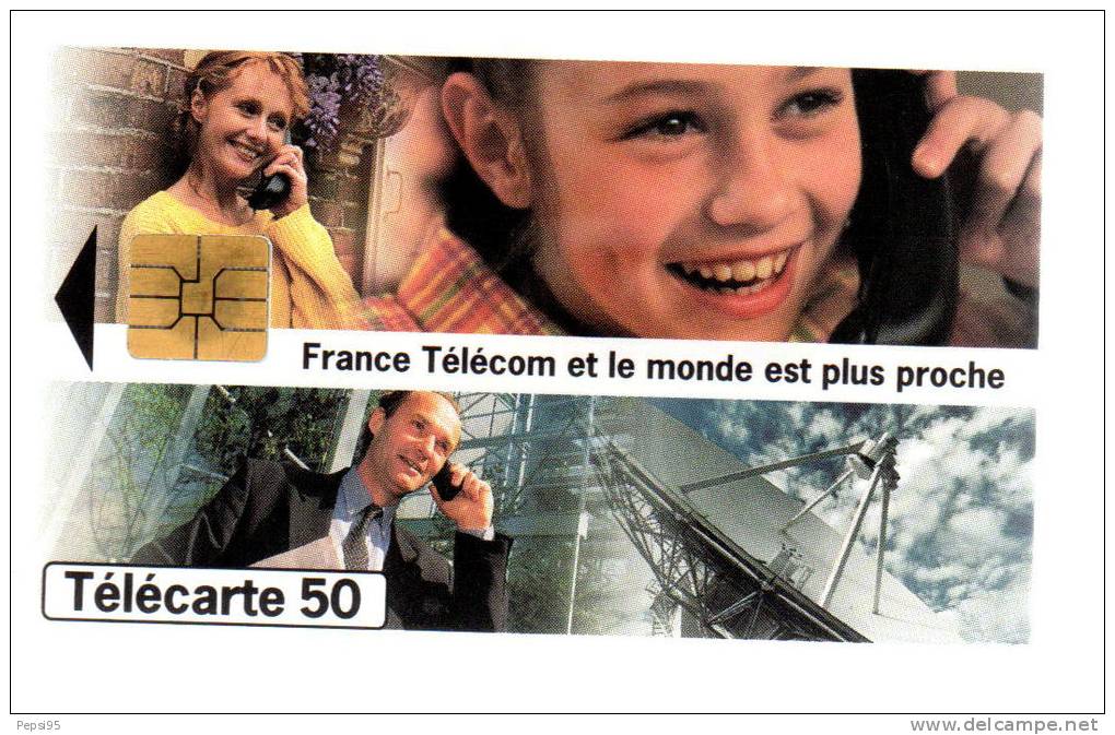 618 F618 - 02/96 - TELECARTE 50 - FRANCE TELECOM Et Le Monde Est Plus Proche - A 61018142 606040573 - 1996