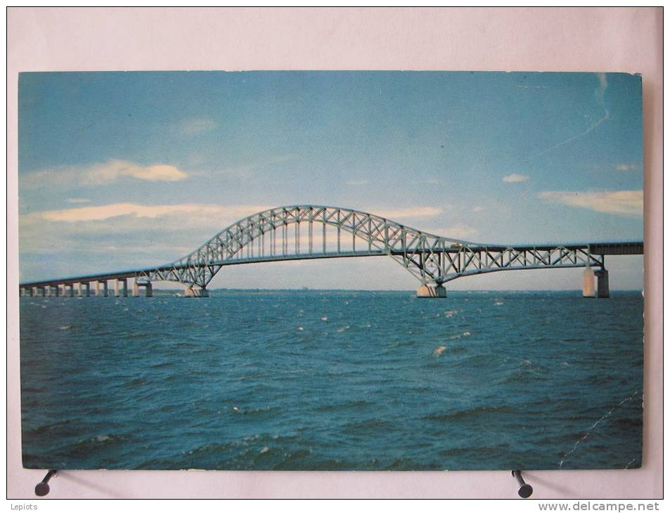 Carte Très Peu Courante - Etats Unis - Captree State Parkway Bridge - Scan Recto-verso - Long Island