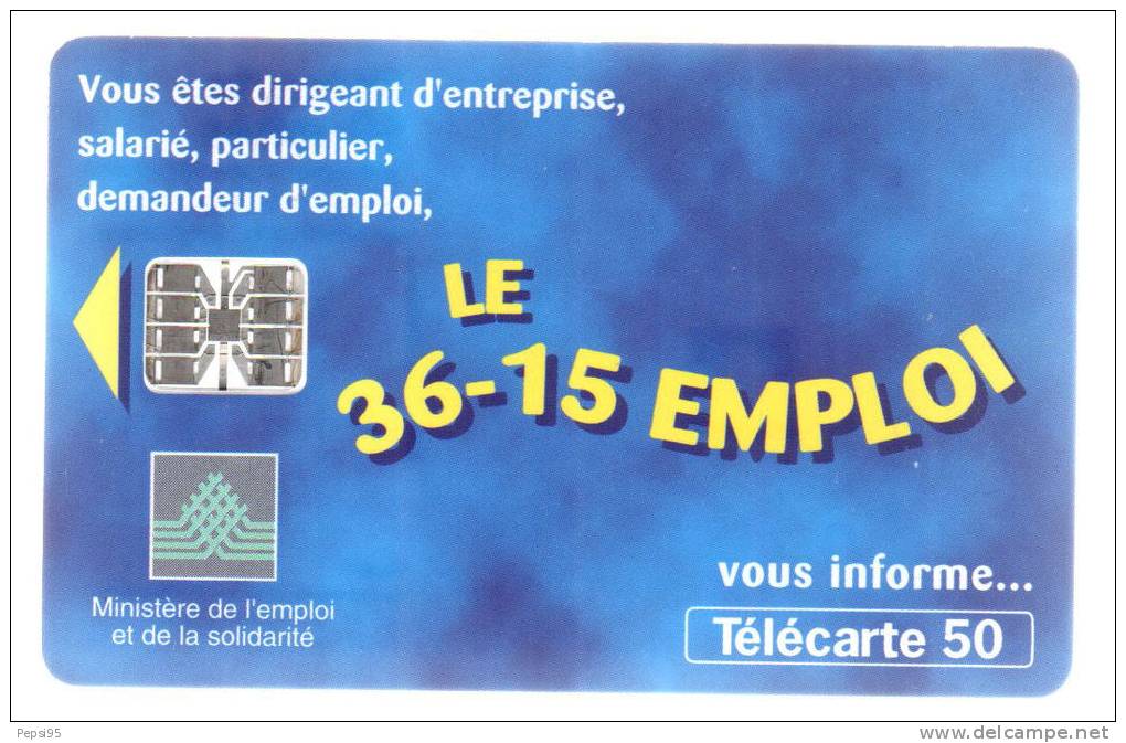 804 F804 - 02/98 - Sc7 - TELECARTE 50 - LE 36-15 EMPLOI - Numéros Rouges N° C81020380 788570661 - 1998