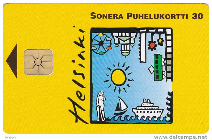 Finland, D184, Helsinki Card,  2 Scans. - Finlande