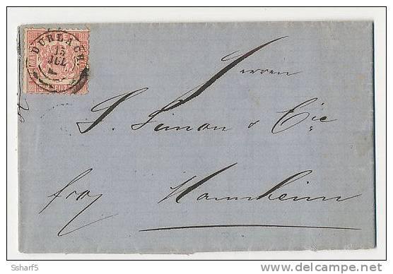 1869 Luxusstempel DURLACH Auf 3 Kr. Baden Franco Nach Mannheim - Storia Postale