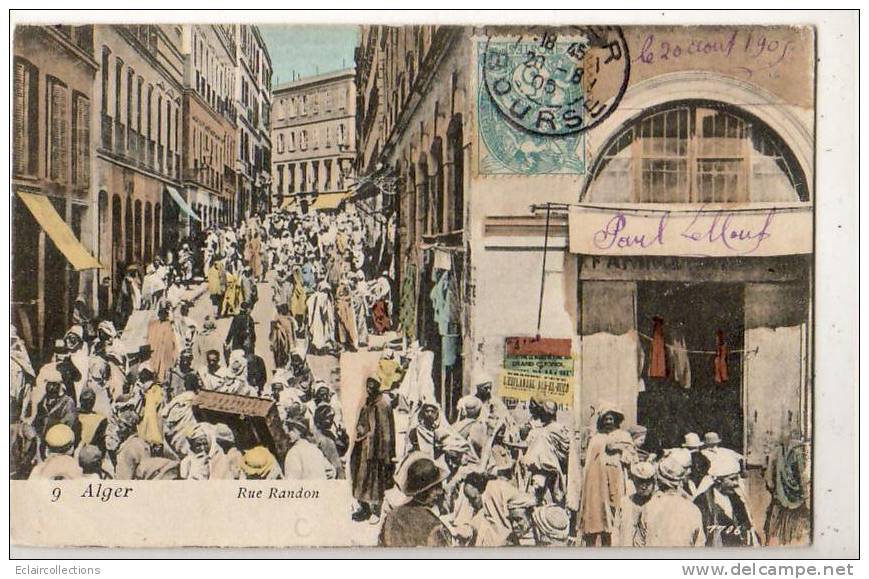 Alger   Rue  Randon    (voir Scan) - Algiers