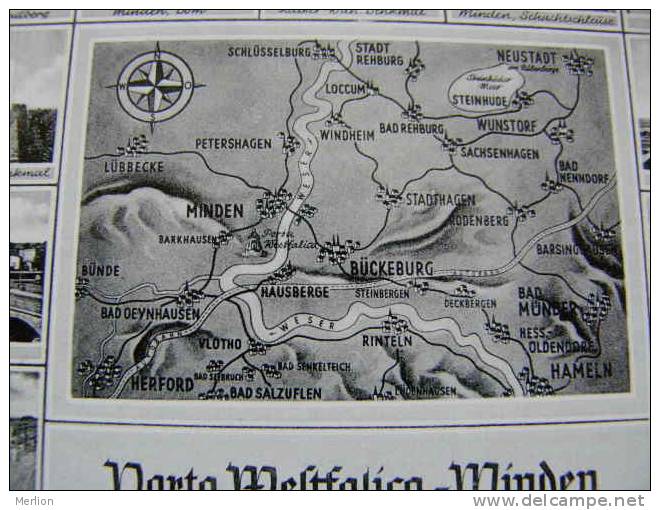 Minden - Map  - D81749 - Porta Westfalica