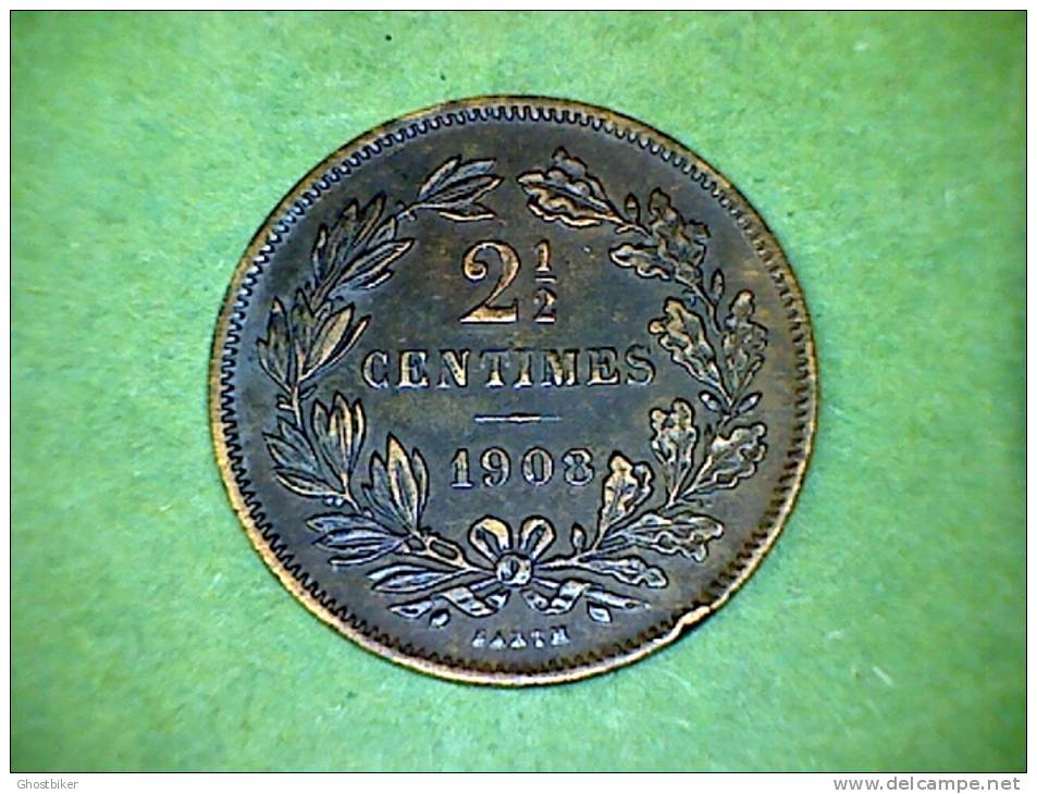 Luxemburg 1908  2 1/2 Centimes - Luxemburgo