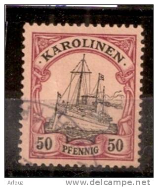 CAROLINES.1900.Colonie Allemande.Michel N°14.OBLITERE.W23 - Islas Carolinas