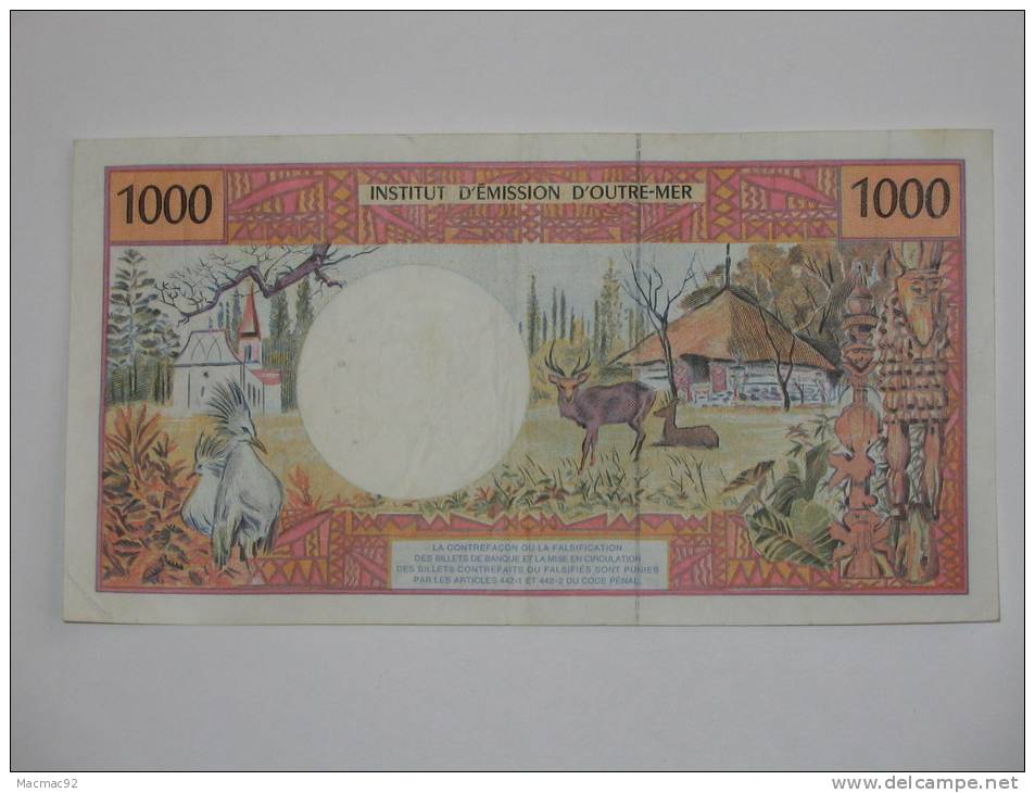 1000 Mille Francs 1996 - Institut D´émission D´outre Mer. - Papeete (Französisch-Polynesien 1914-1985)