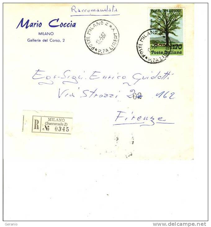 Racc    Con Chiudilettera - 1961-70: Poststempel