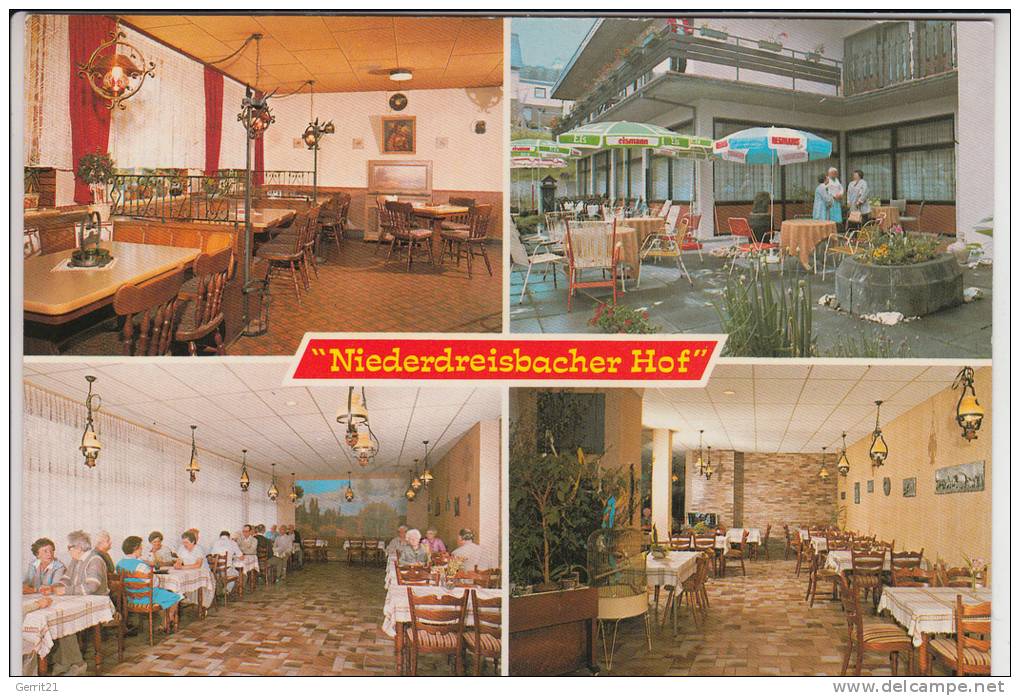 5241 NIEDERDREISBACH, Gasthof & Pension Niederdreisbacher Hof, Mehrbildkarte - Betzdorf