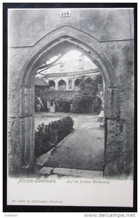 Meran Obermais, Schloss Knillenberg, Hof , Trautmannsdorf, 1900-1910 / Merano - Merano