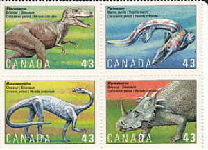 1993  Dinosaurs Series 3  Block Of 4 Different Sc 1495-8  MNH ** - Unused Stamps